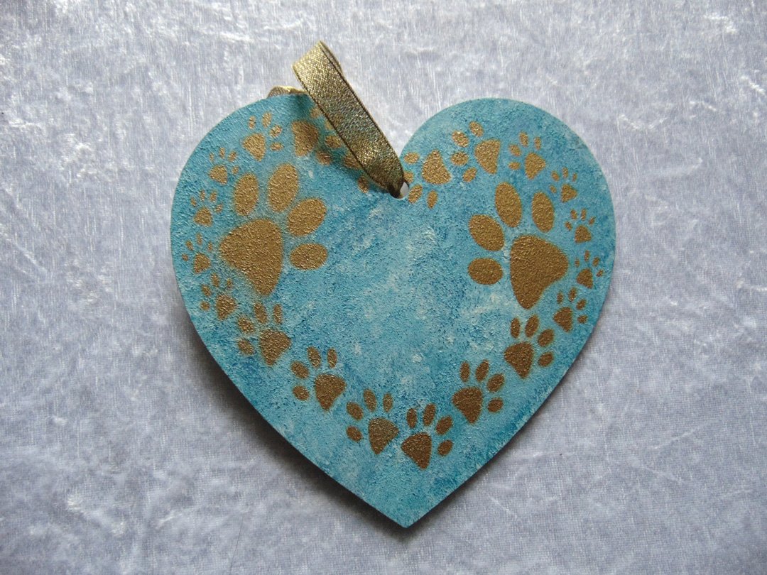 Paw Prints on Heart